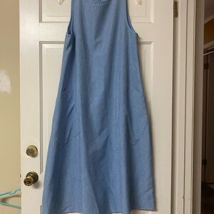 Sleeveless Blue Dress
